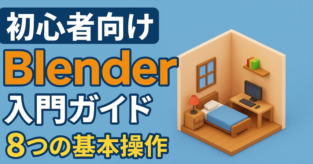 【初心者向け】無料で始めるBlender入門！