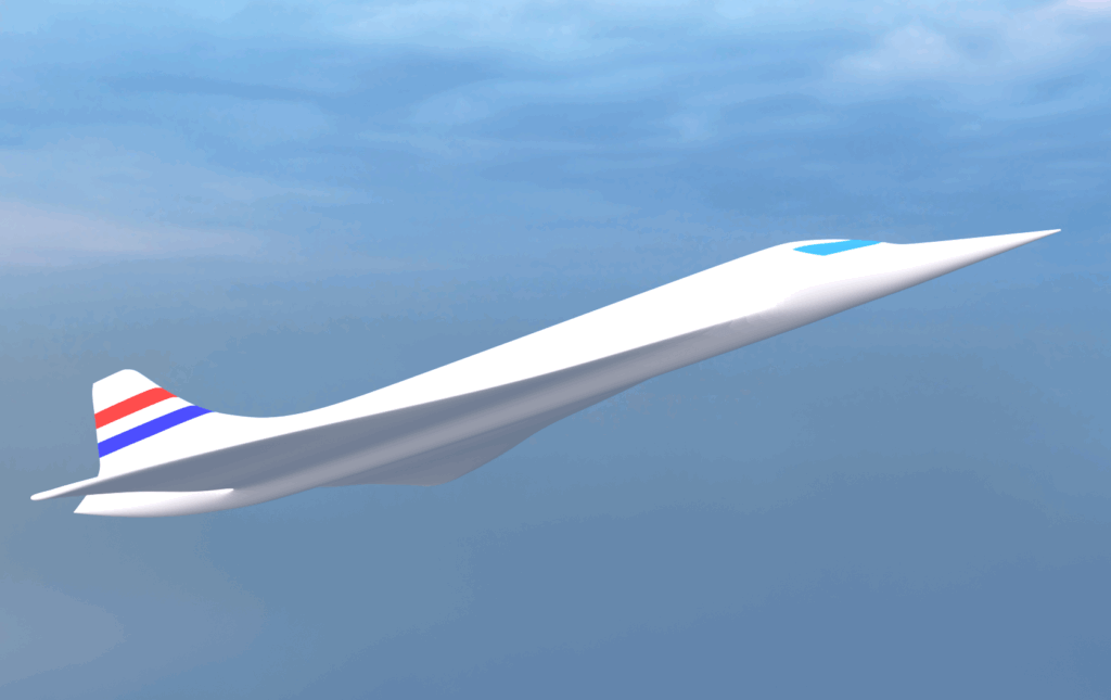 【Blenderで作る！】コンコルドみたいなかっこいい飛行機CG｜図面データ無料ダウンロード